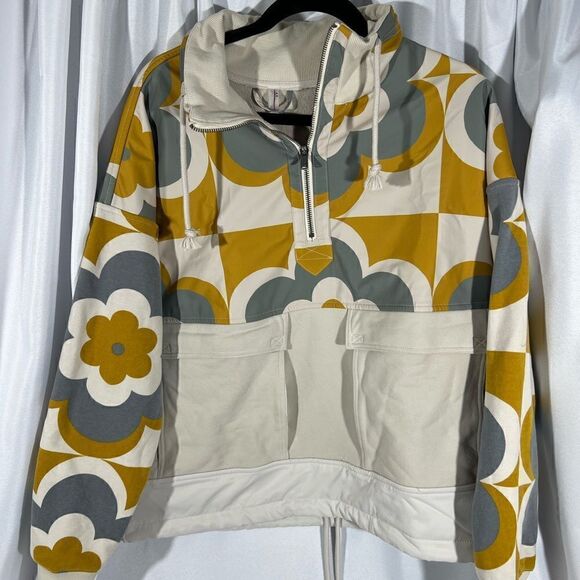 FREE PEOPLE MOVEMENT DAYBREAK SWEAT JACKET NEW SMALL STONE MANGO PULLOVER - Picture 4 of 8